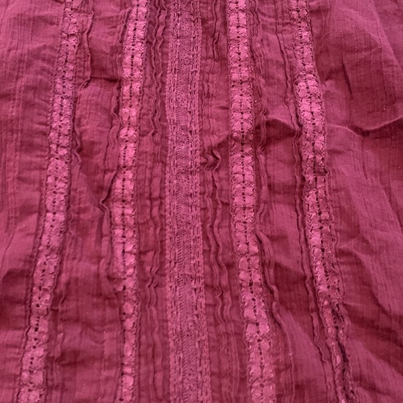 Eddie Bauer 100% Cotton Long Sleeve Crewneck Blouse Maroon Women’s TXL - Picture 5 of 12